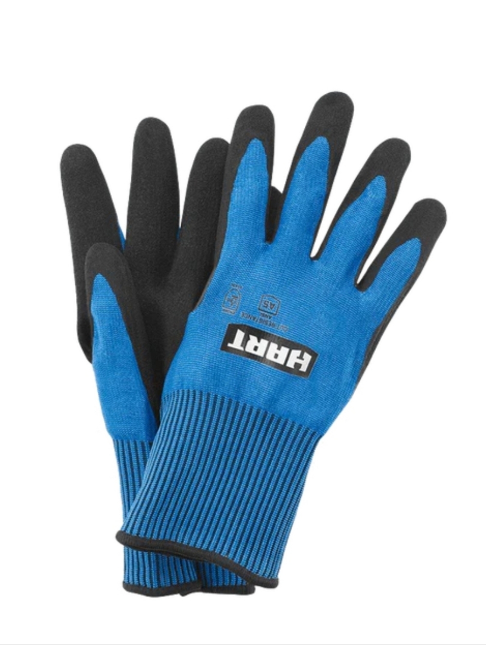 HART Blue Black Cut Resistant Work Gloves